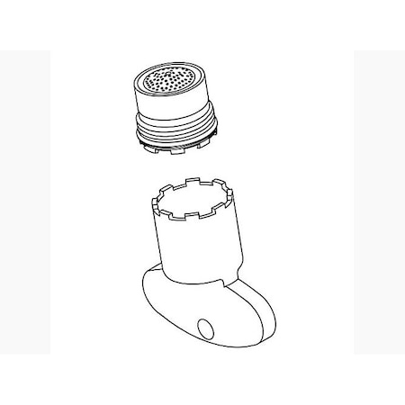 Kohler Aerator, Laminar, Small, 1.2 Gpm 1267079